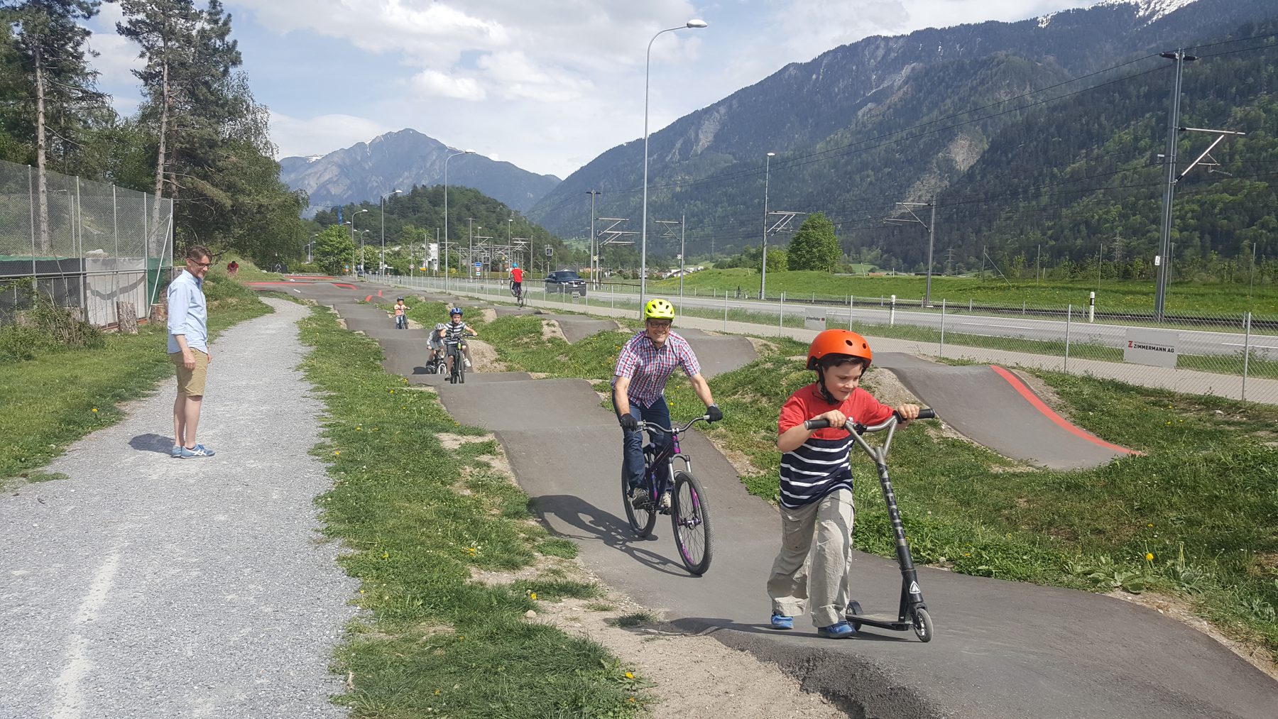 Sponsoren-Apéro auf dem Pumptrack, April 2018